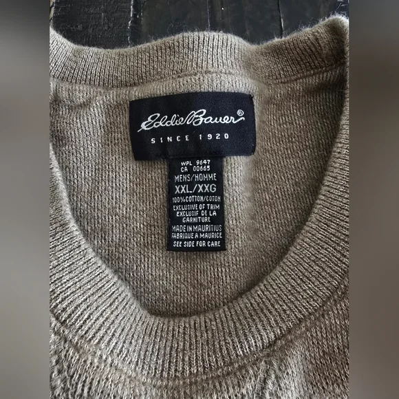Eddie Bauer Crewneck Sweater Men's XXL 100% Cotton - Picture 6 of 6